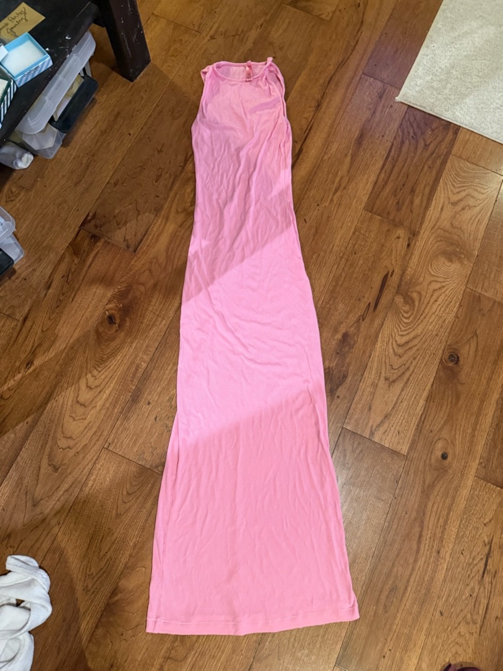 SkimsPink Sleeveless Maxi Dress